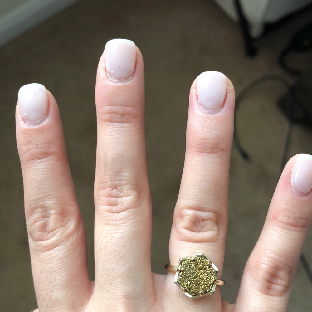 Gold druzy Kendra Scott ring